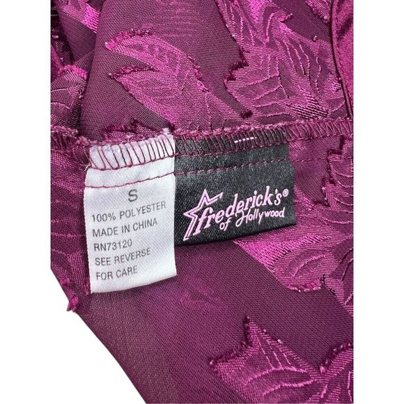 Frederick’s of Hollywood Women’s Small Pajama Set Tank & Shorts Purple Bows - Picture 6 of 9